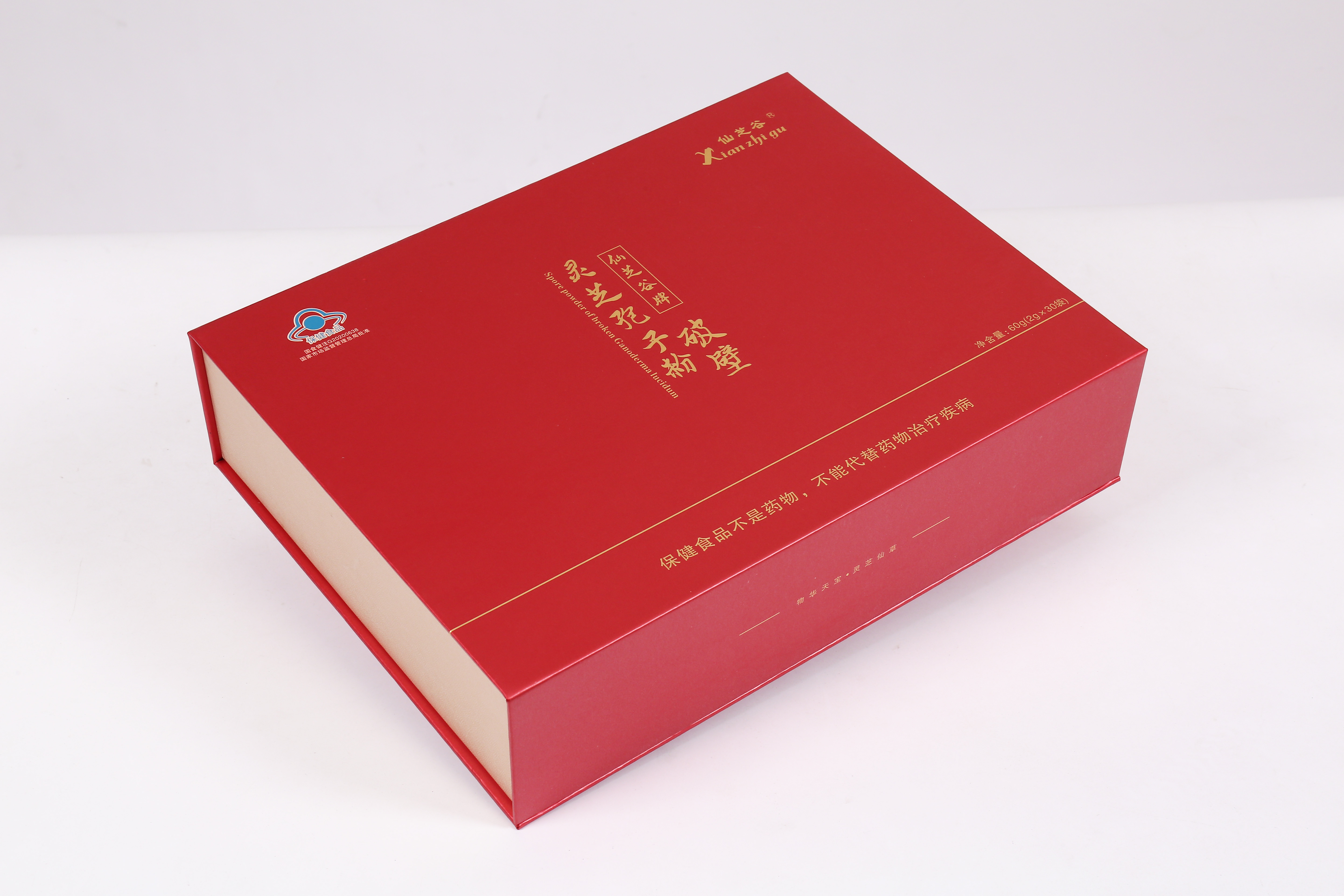 仙芝谷牌破壁灵芝孢子粉礼盒 2g×30包/礼盒(图3)